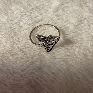 Intricate Silver Butterfly Ring #000